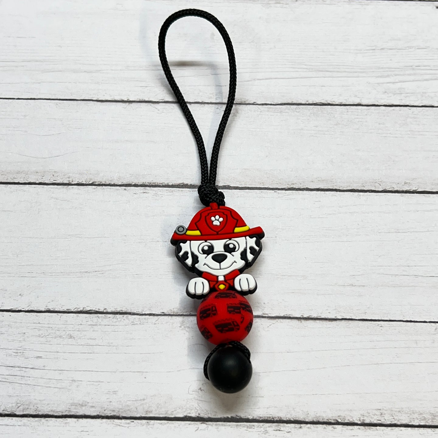 Fire Dog Zipper Charm